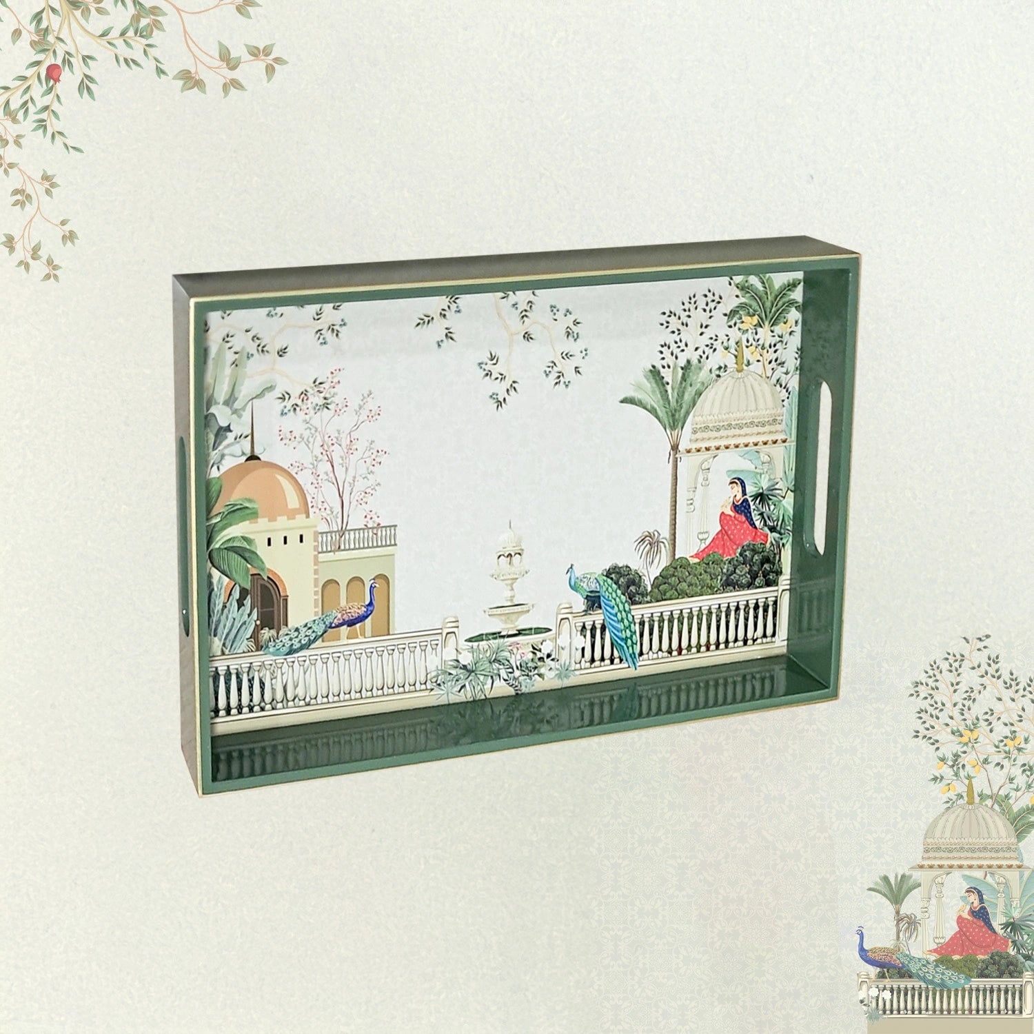 Your Signature Style ~ Handcrafted Garden Princess Serving Trays 12x8 Inch