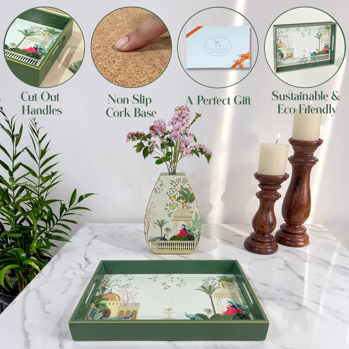 Your Signature Style ~ Handcrafted Garden Princess Serving Trays