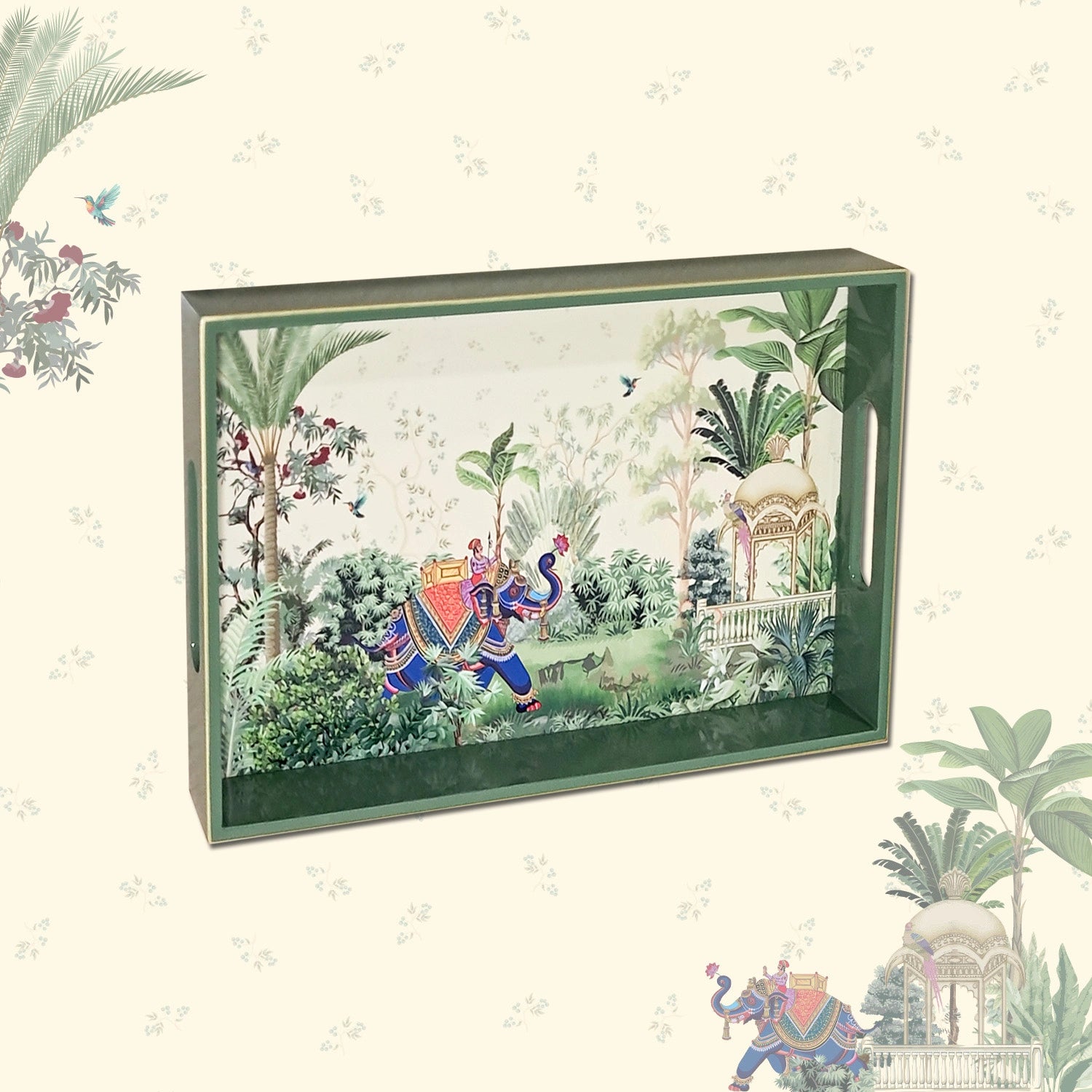 Your Signature Style ~ Handcrafted Majestic Tranquility Serving Trays 12x8 Inch