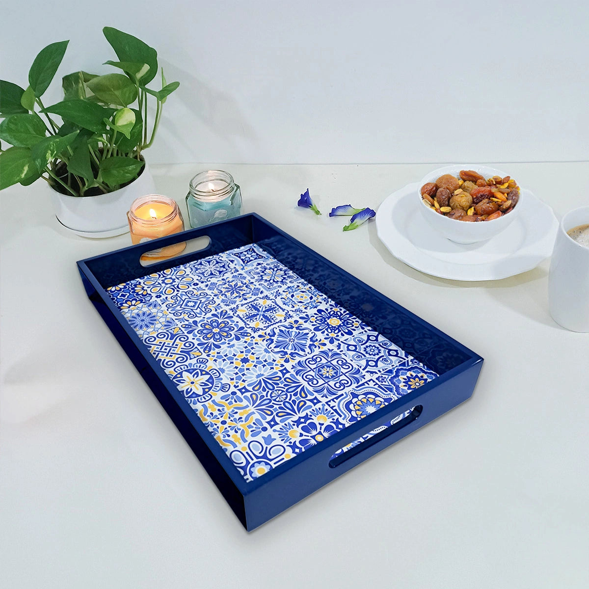 Your Signature Style ~ Handcrafted Portuguese Blue Tiles Serving Trays