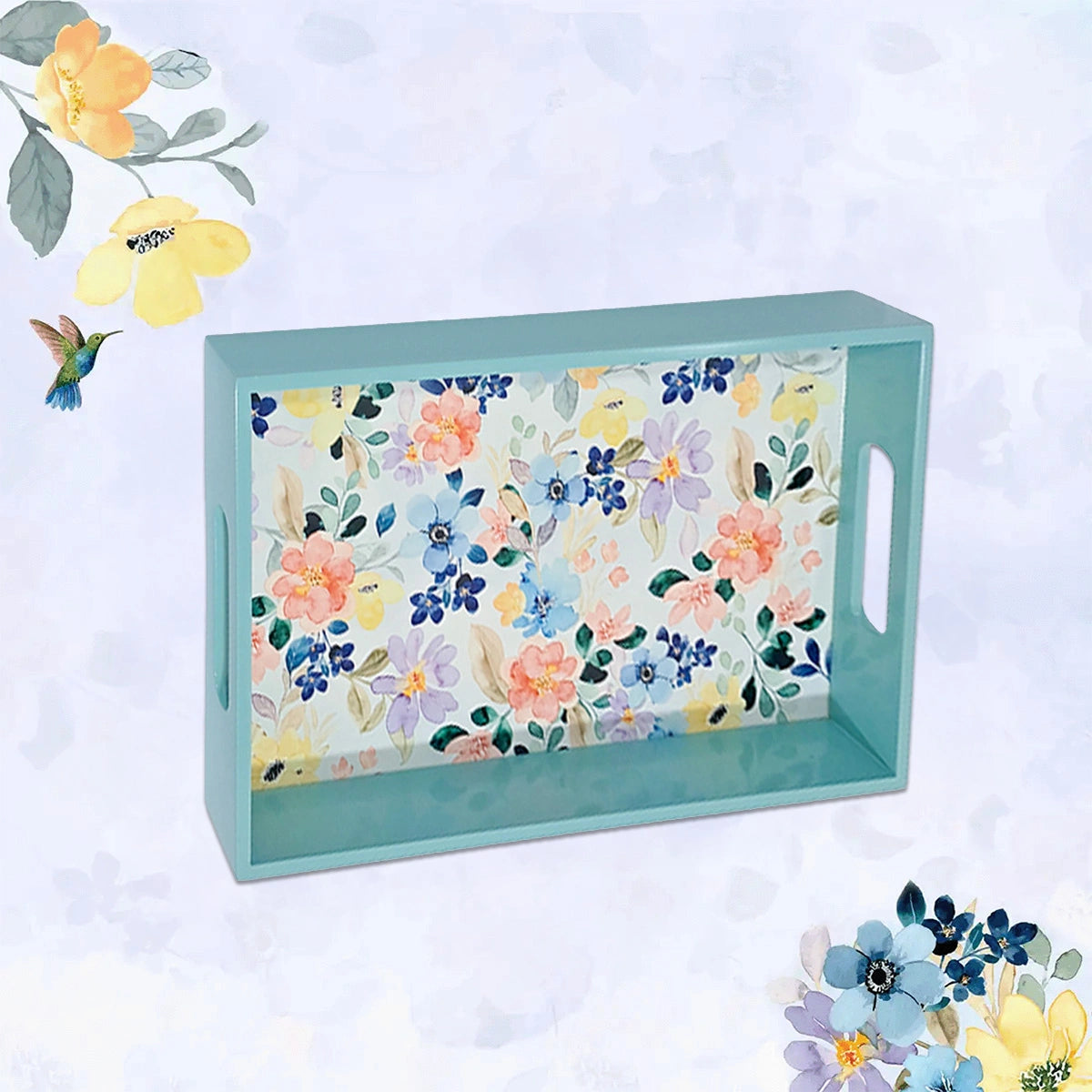 Your Signature Style ~ Handcrafted Summer Flowers Serving Trays