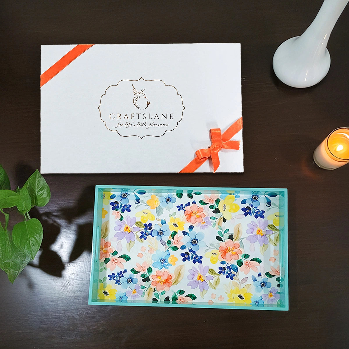 Your Signature Style ~ Handcrafted Summer Flowers Serving Trays