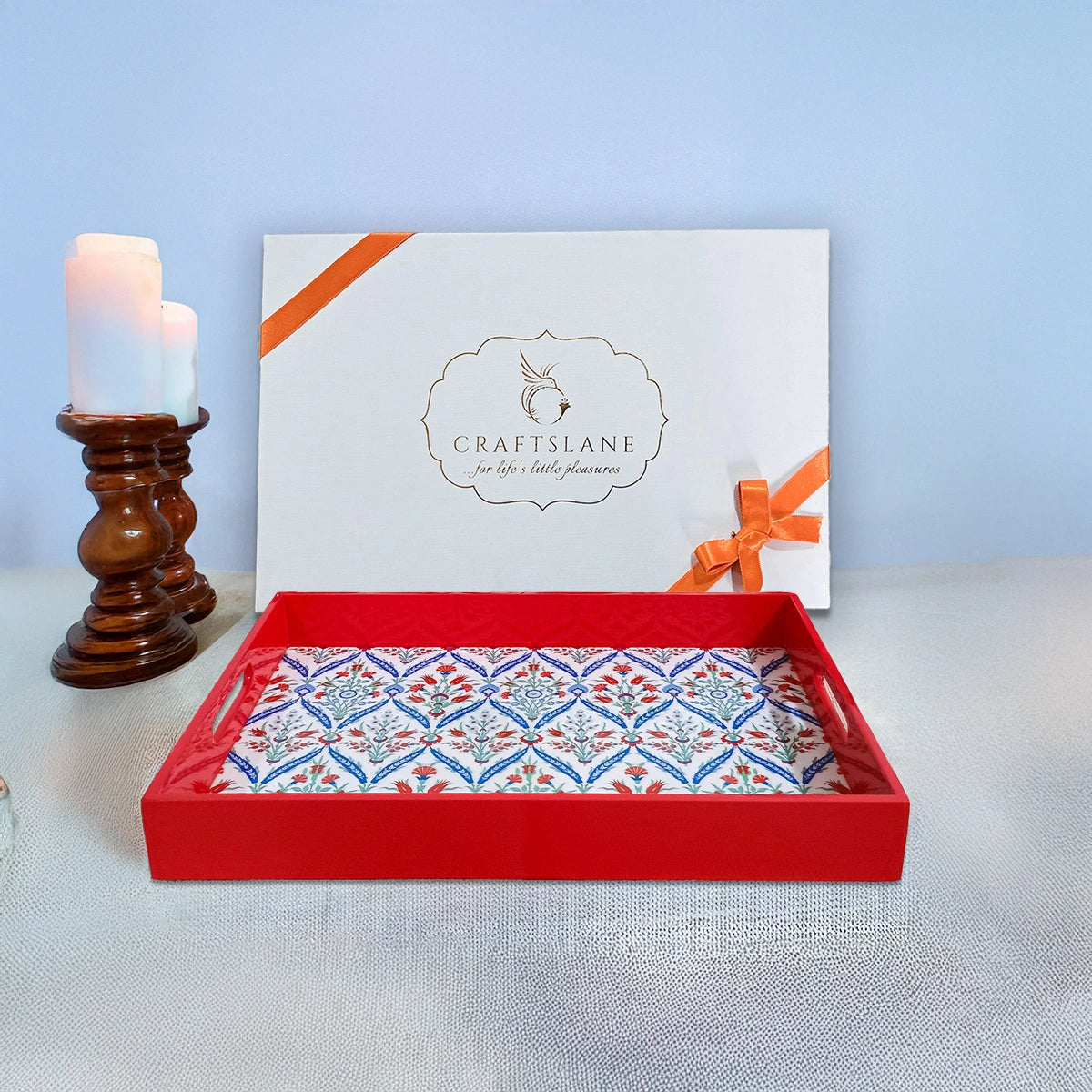 Your Signature Style ~ Handcrafted Turkish Flowers Serving Trays