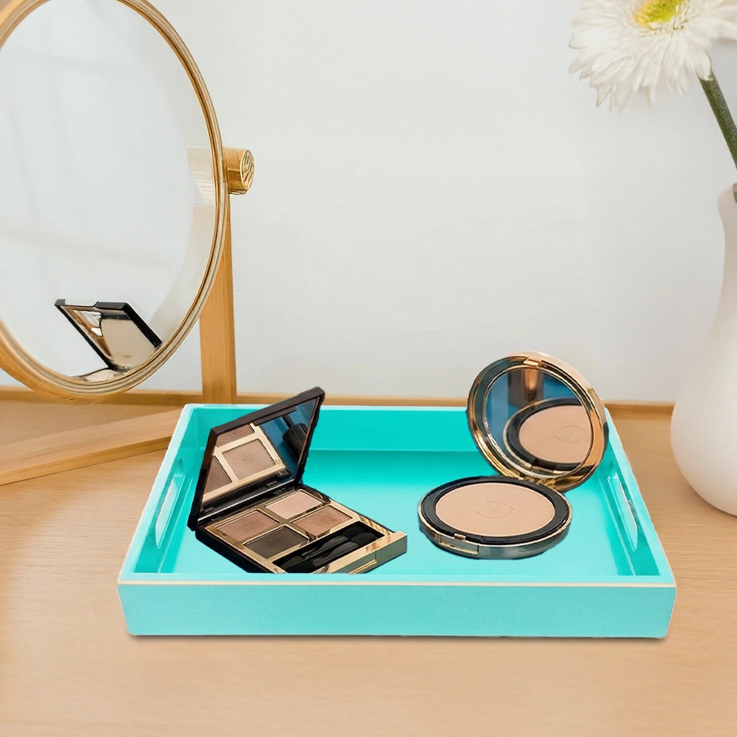 Classic Handcrafted Solid Tiffany Wooden Serving Trays