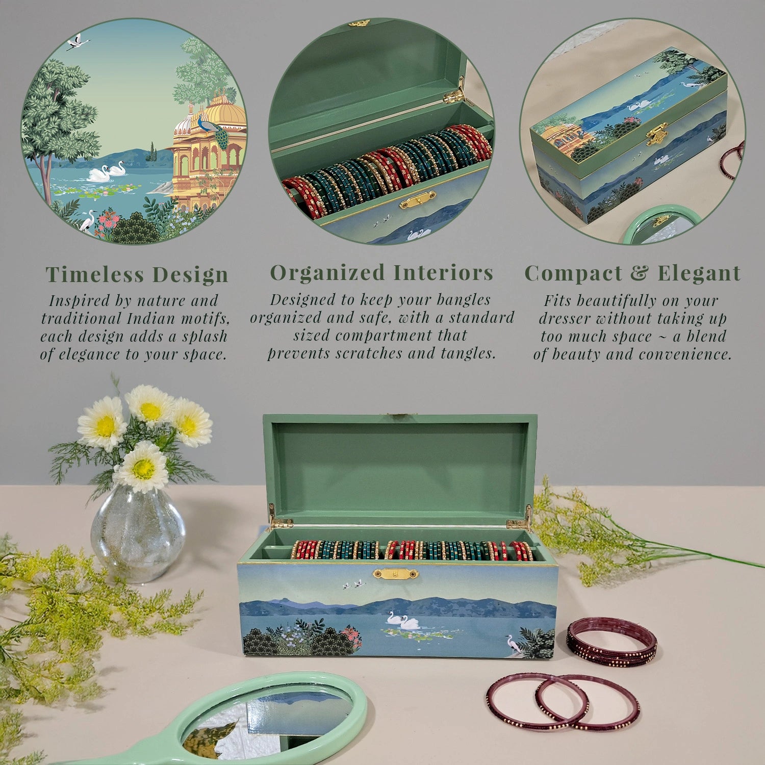 Swan Serenade Bangle Box