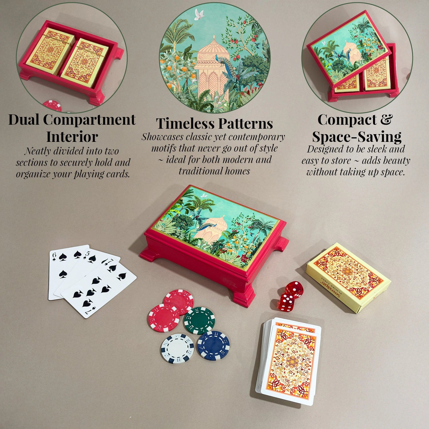 Fruity Paradise Signature Playing Cards Box with 2 Decks of Cards