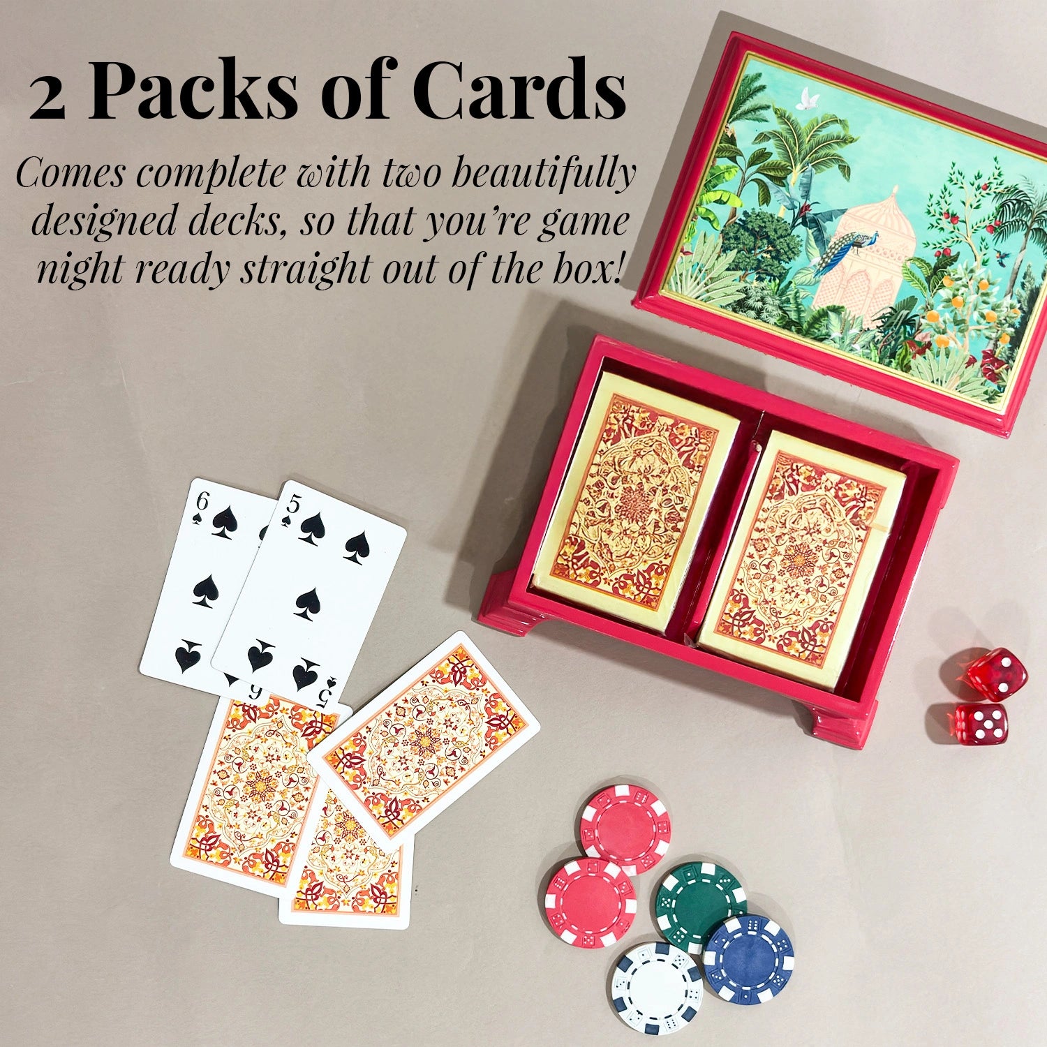 Fruity Paradise Signature Playing Cards Box with 2 Decks of Cards