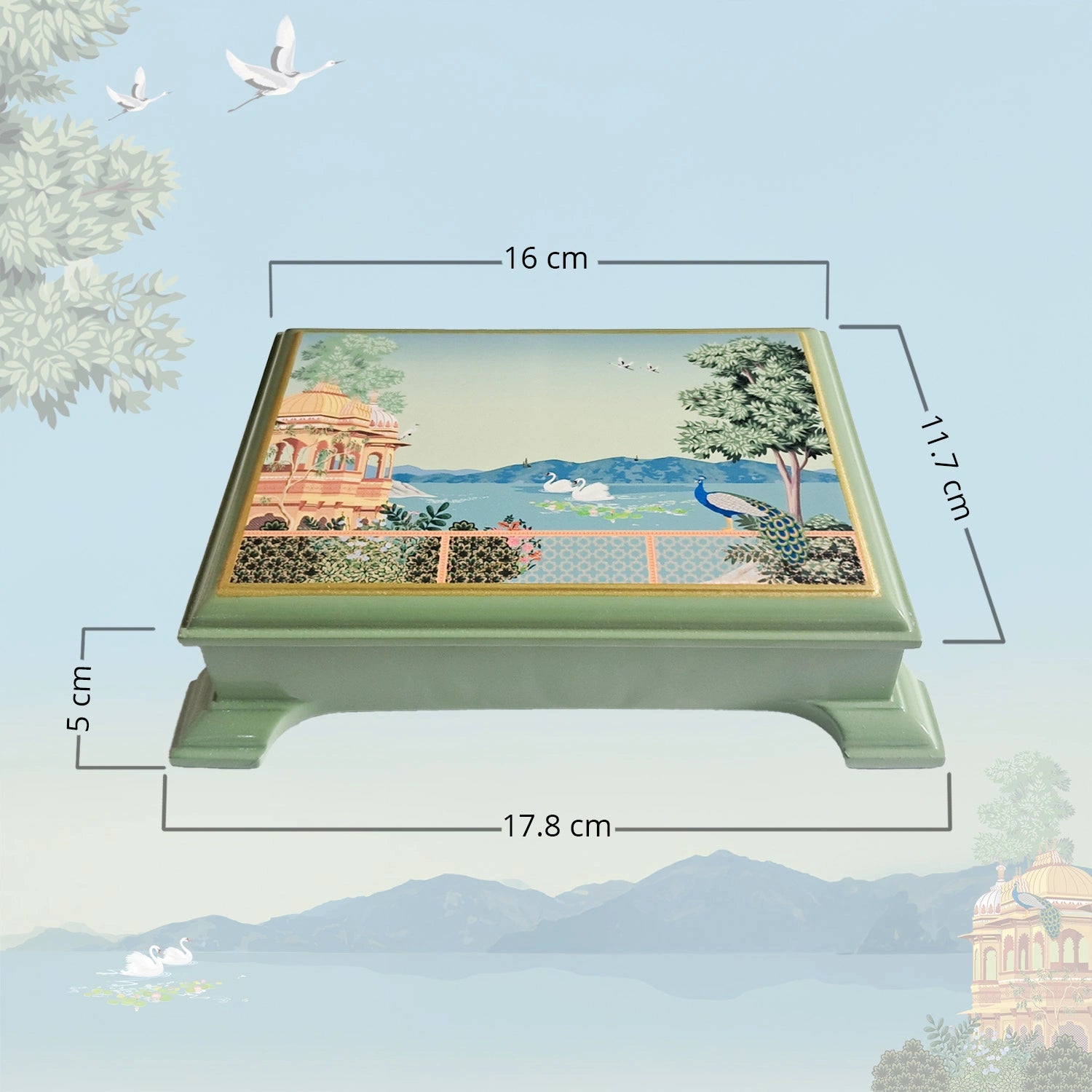 Swan Serenade Signature Playing Cards Box with 2 Decks of Cards