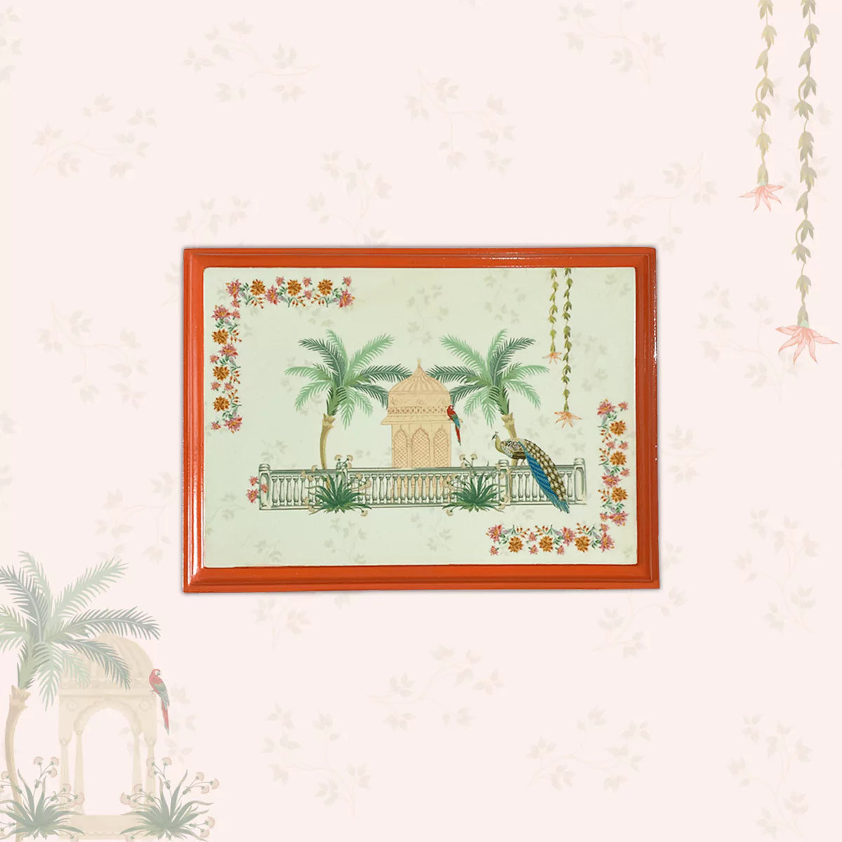 Mughal Gardens Luxe Playing Cards Box with 2 Decks of Cards