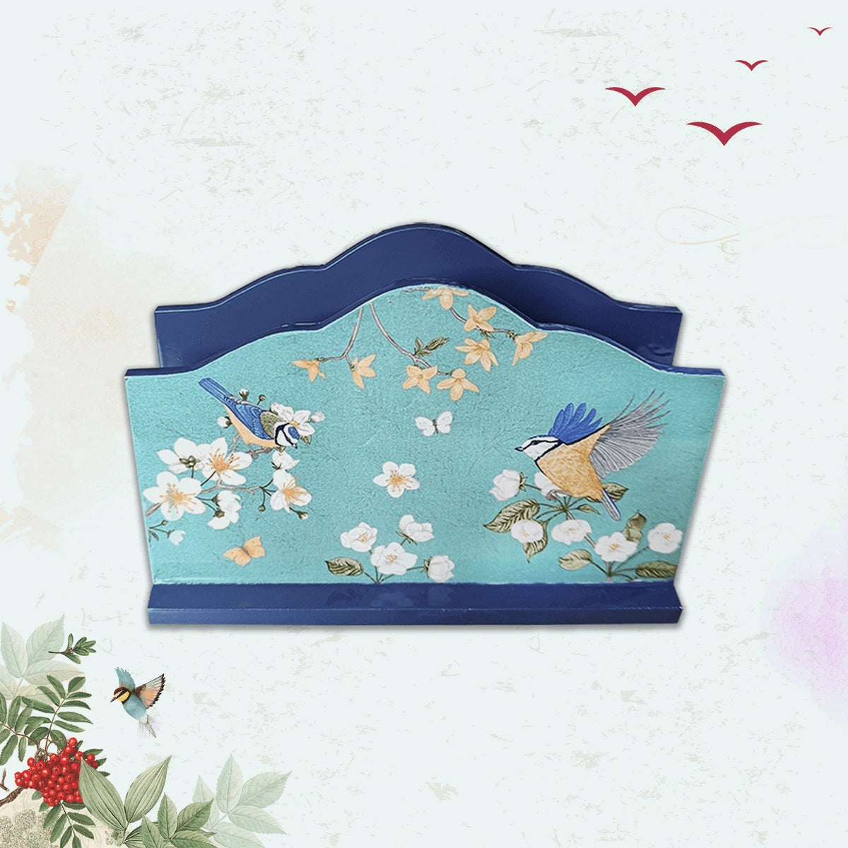 Birds in Paradise Handcrafted Paper Napkin Holders