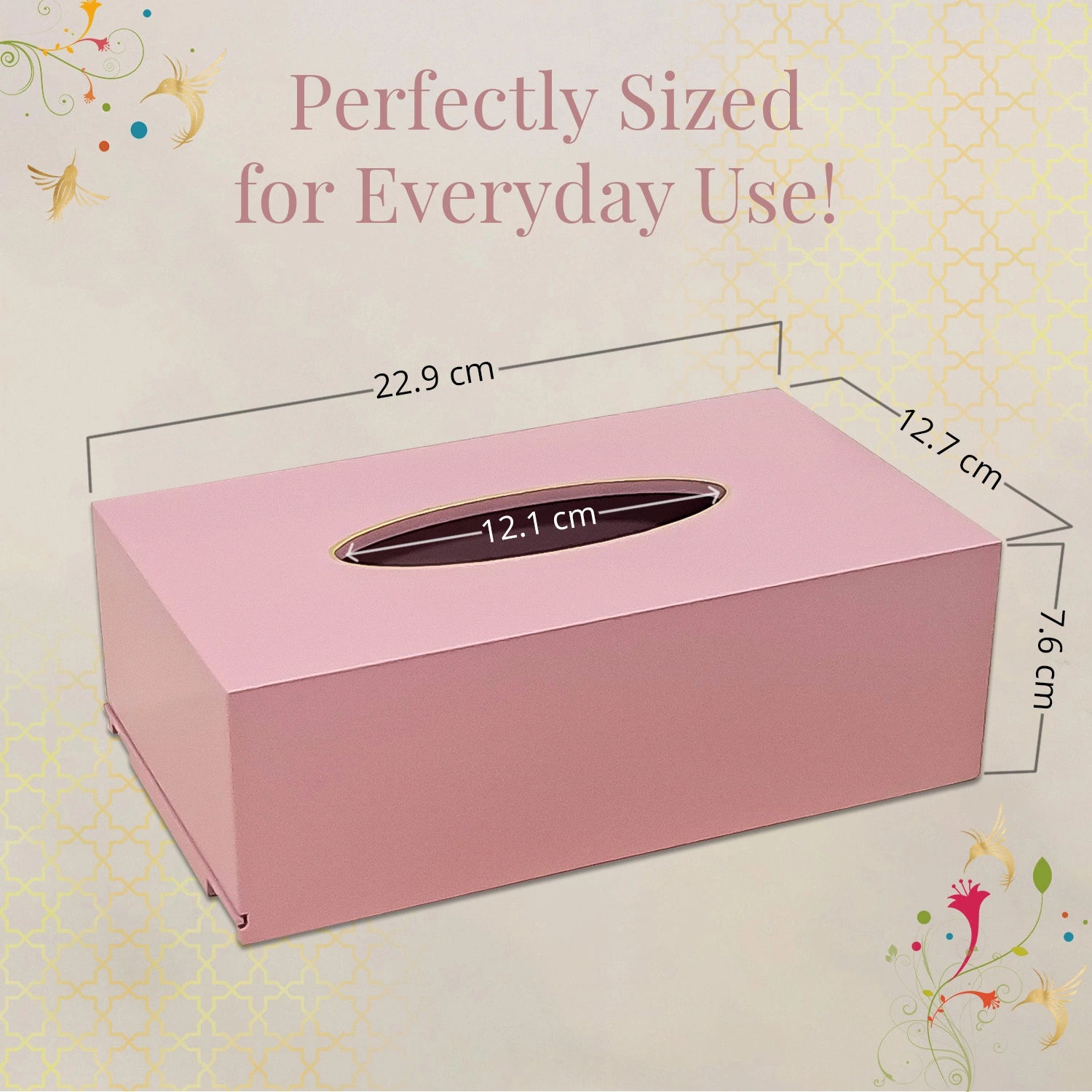 Baby Pink Solid Color Handcrafted Face Tissues Holder