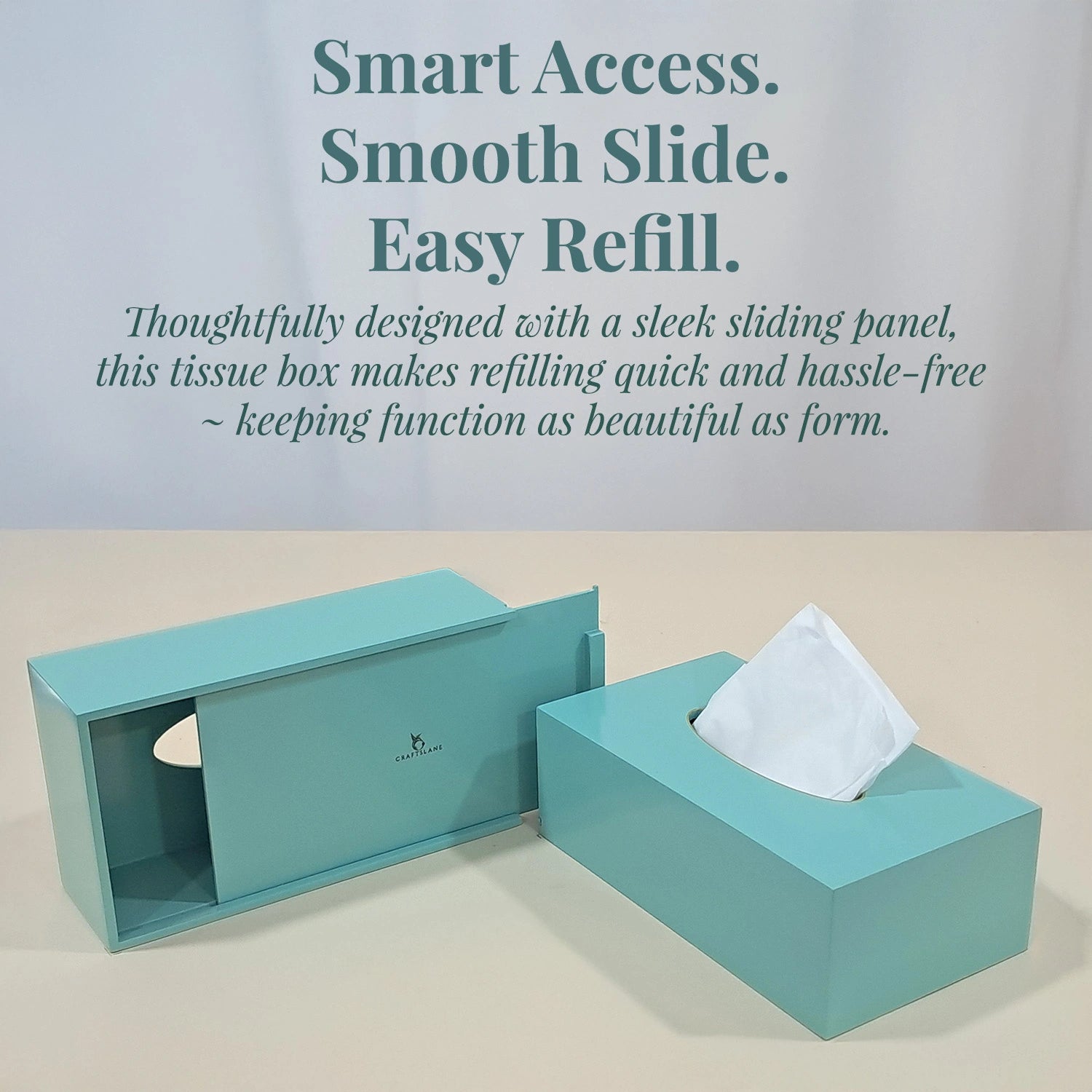 Tiffany Solid Color Handcrafted Face Tissues Holder
