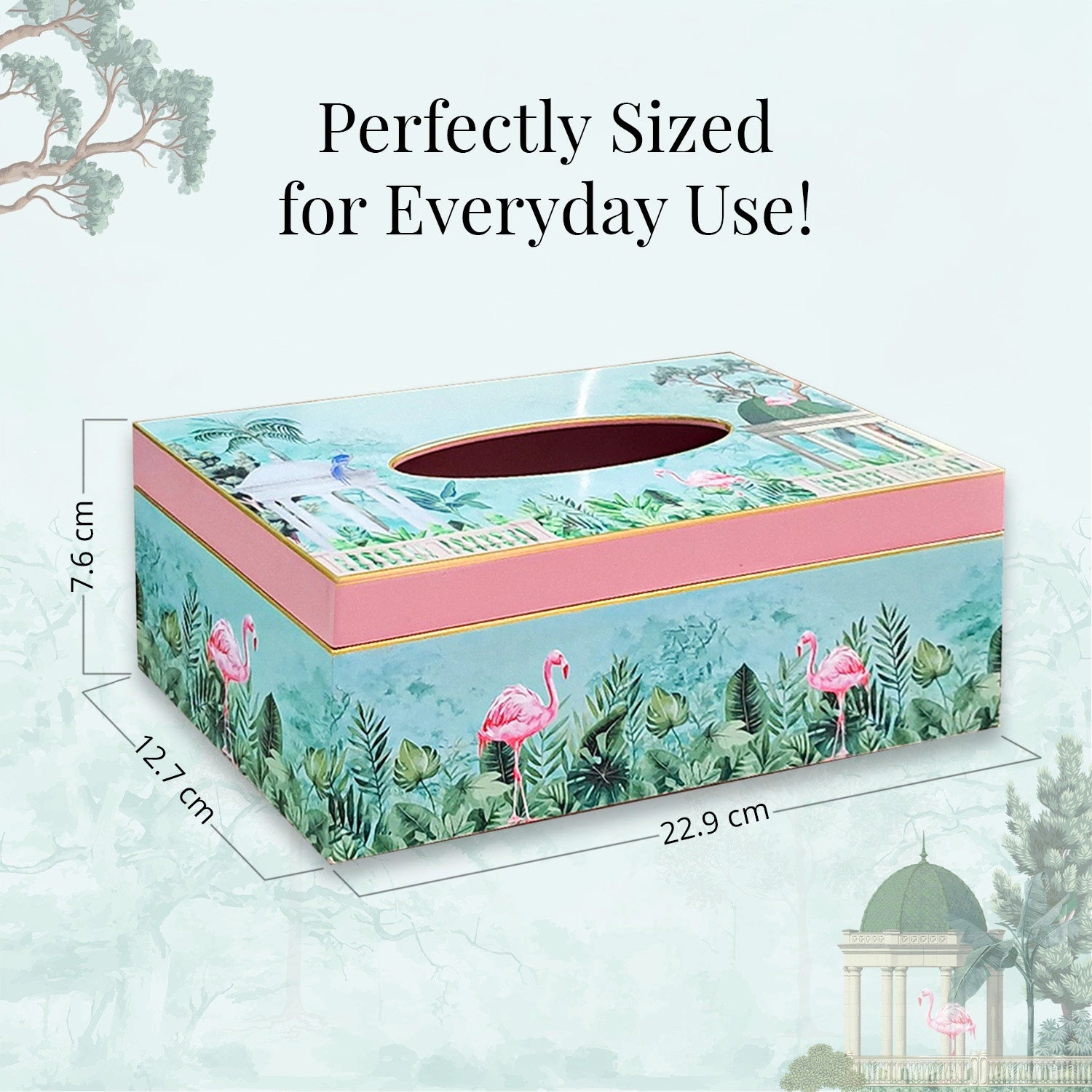 Flamingo Whispers Handcrafted Tissue Box Holders