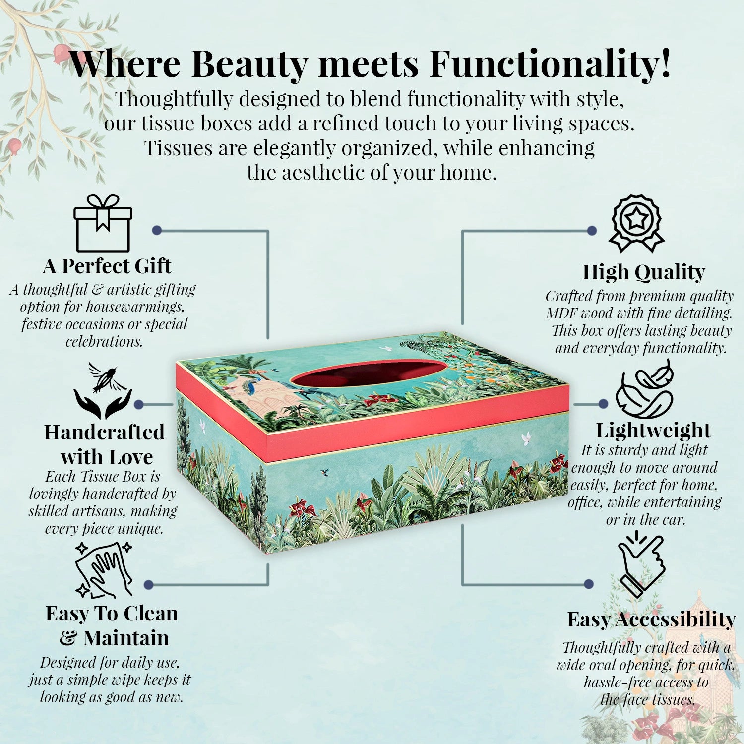 Fruity Paradise Handcrafted Tissue Box Holders