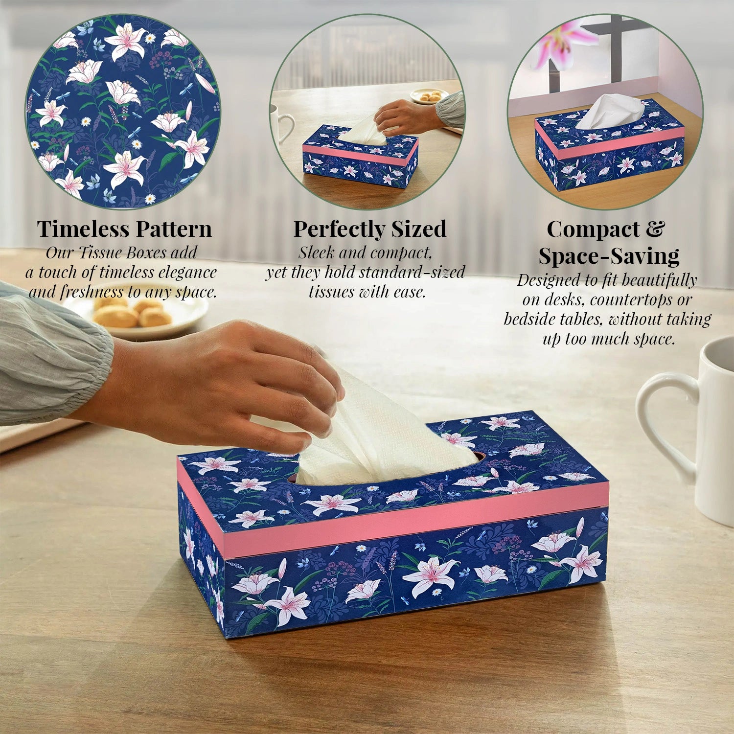Lily in the Valley Handcrafted Tissue Box Holders