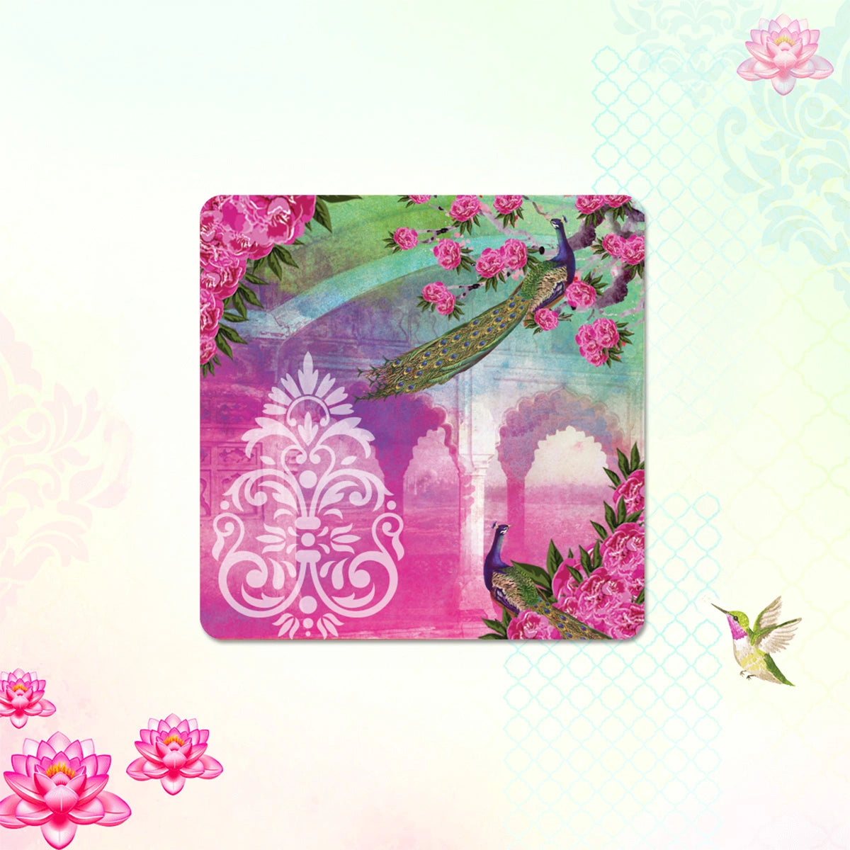 Enchanted Mornings Coasters | Set of 4 with Stand
