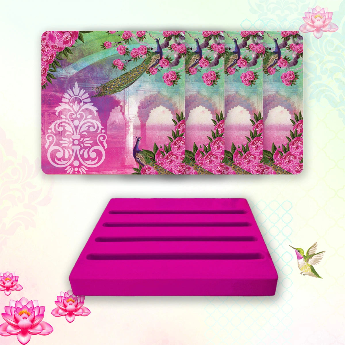 Enchanted Mornings Coasters | Set of 4 with Stand