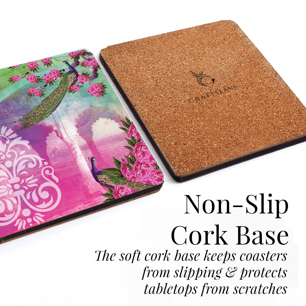 Enchanted Mornings Coasters | Set of 4 with Stand