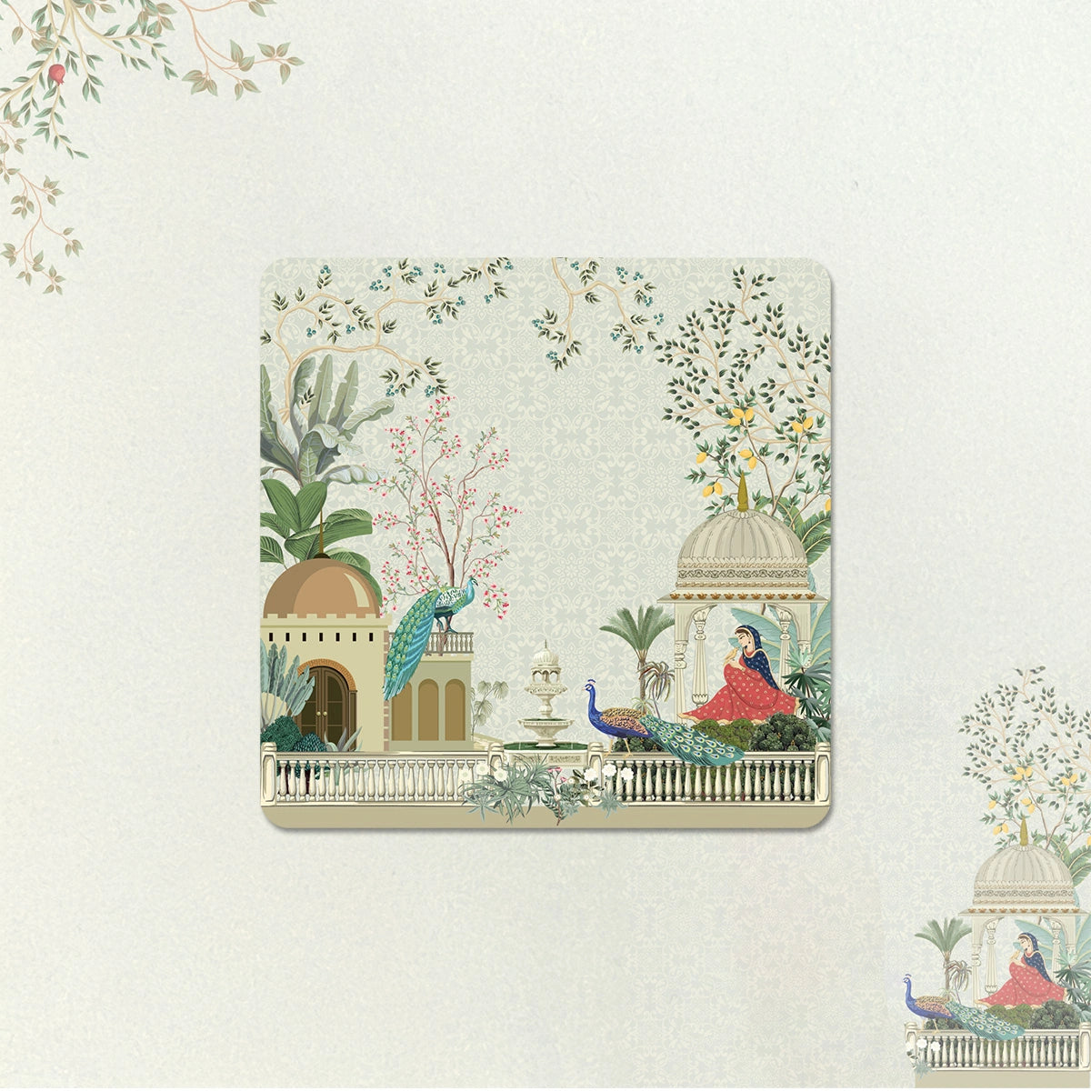 Garden Princess Coasters | Set of 4 with Stand