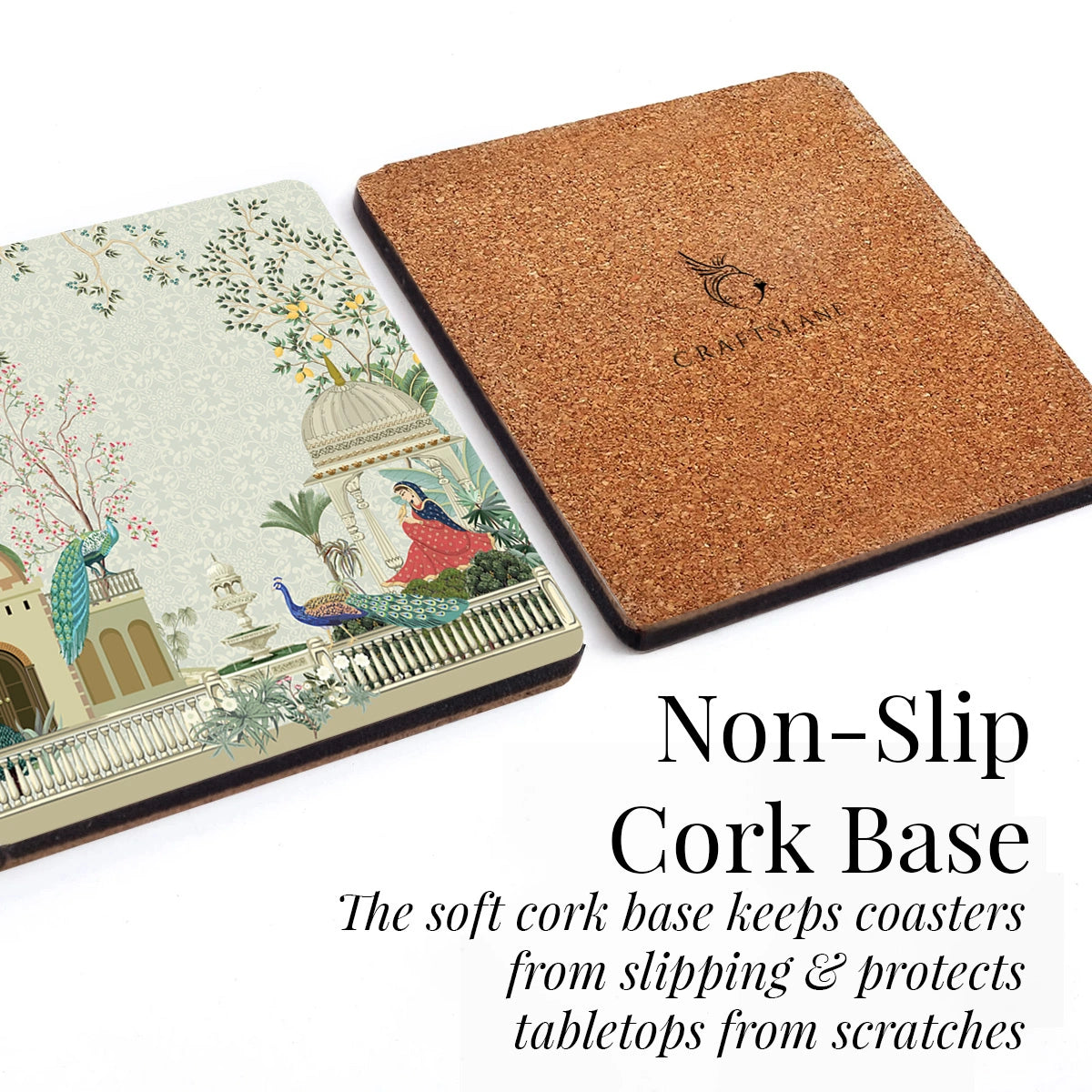 Garden Princess Coasters | Set of 4 with Stand