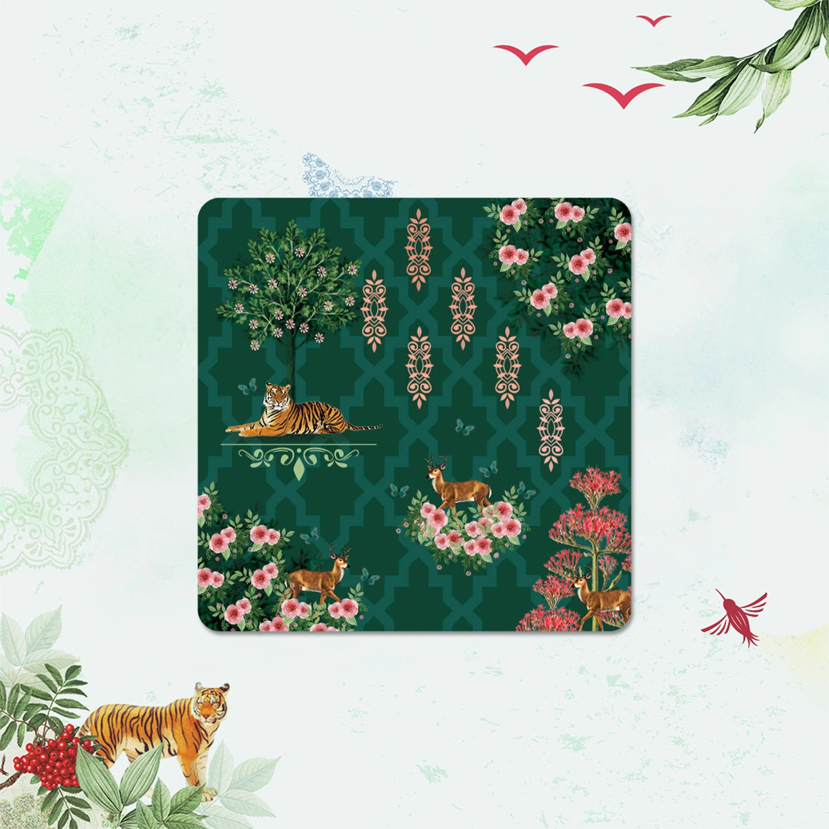 Magnificent Nature Coasters | Set of 4 with Stand
