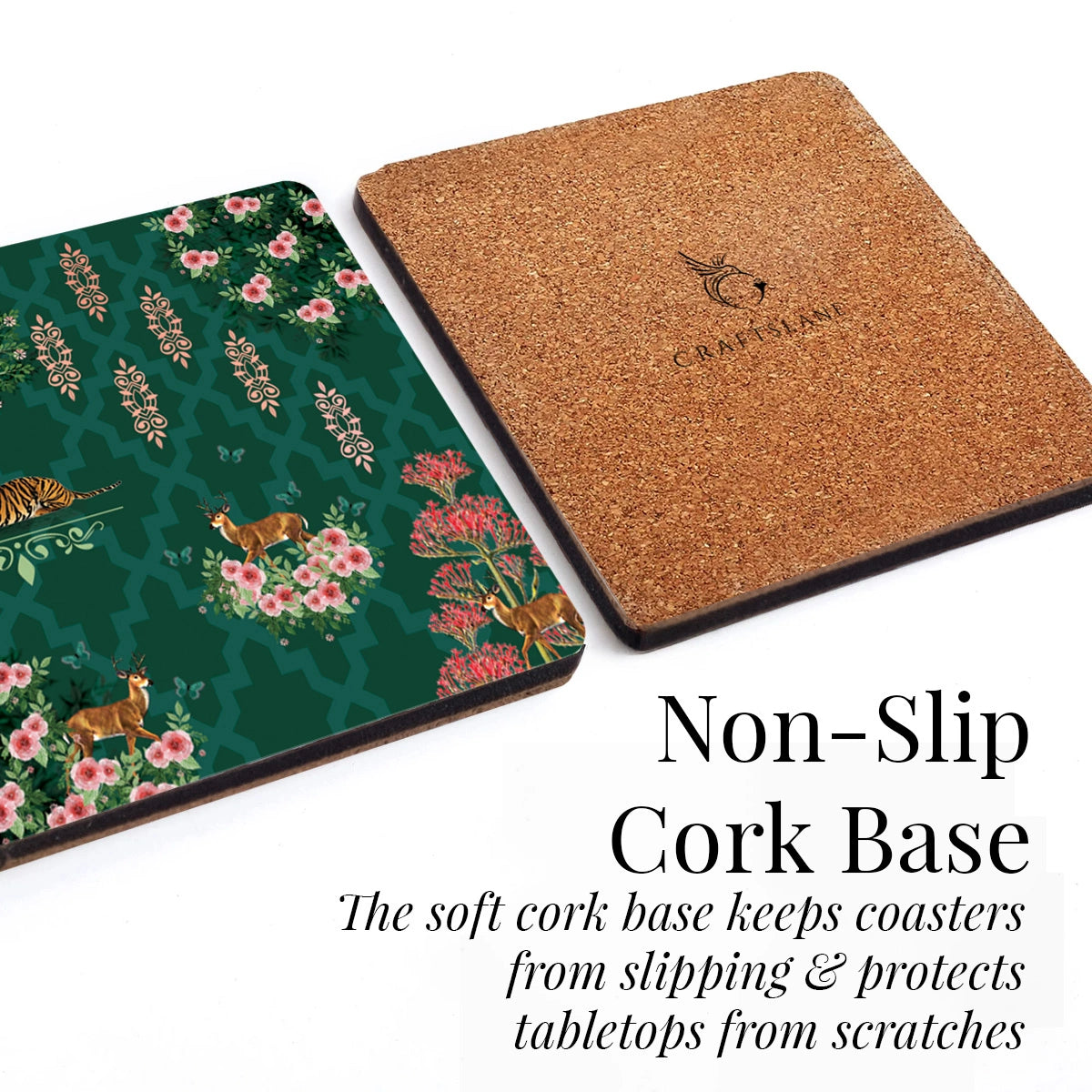 Magnificent Nature Coasters | Set of 4 with Stand