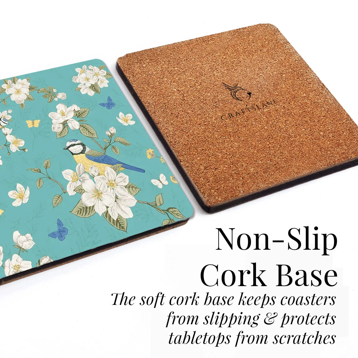 Birds in Paradise Coasters | Set of 6 with Stand