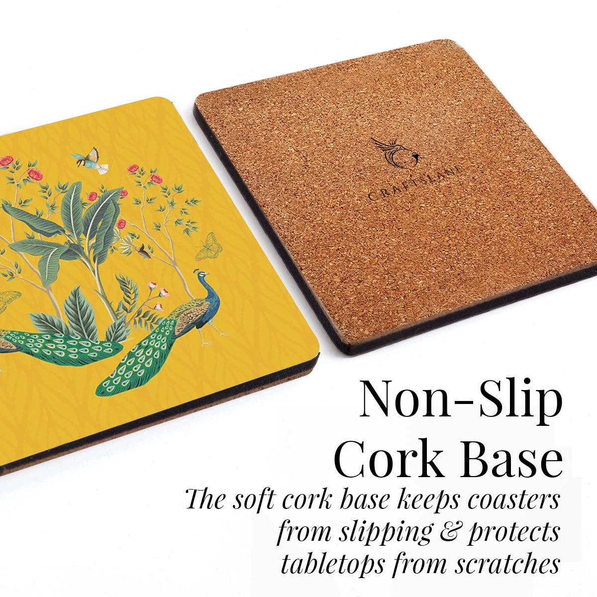 Dancing in the Garden Coasters | Set of 6 with Stand