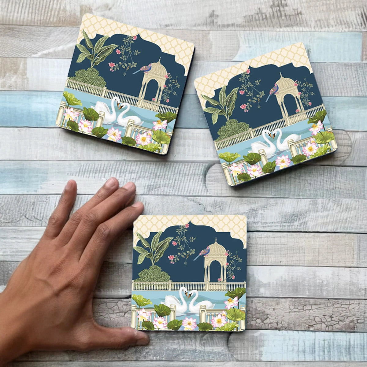 Hans Mahal Coasters | Table Coaster Set of 6