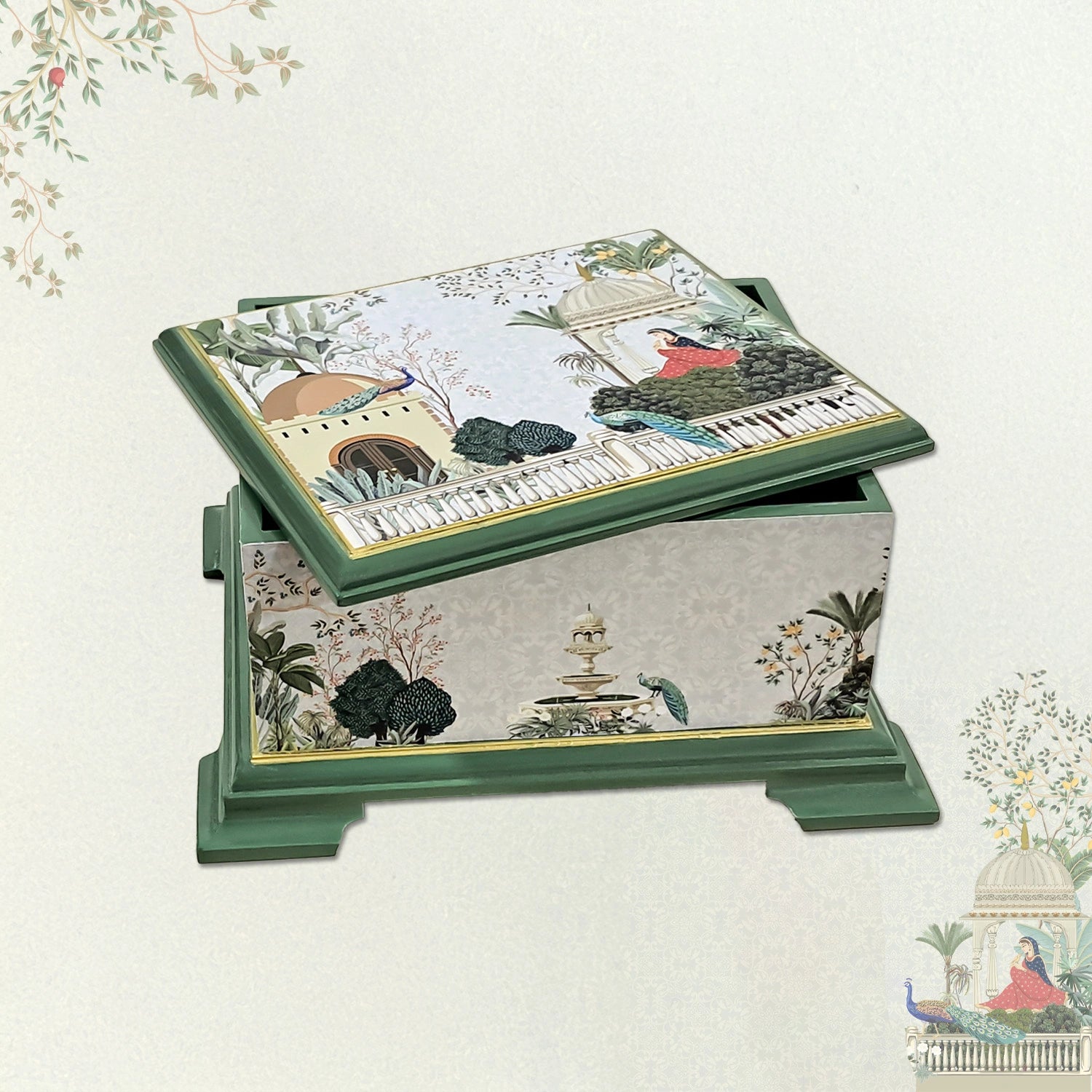Garden Princess Tea Chest with 4 Partitions