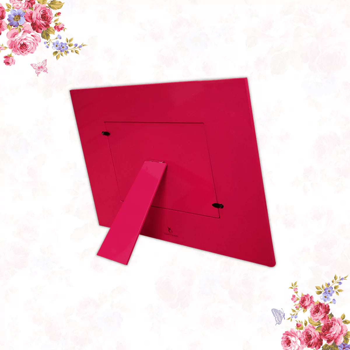 Pink Roses & Purple Forget me Nots Photo Frames 11" x 9"