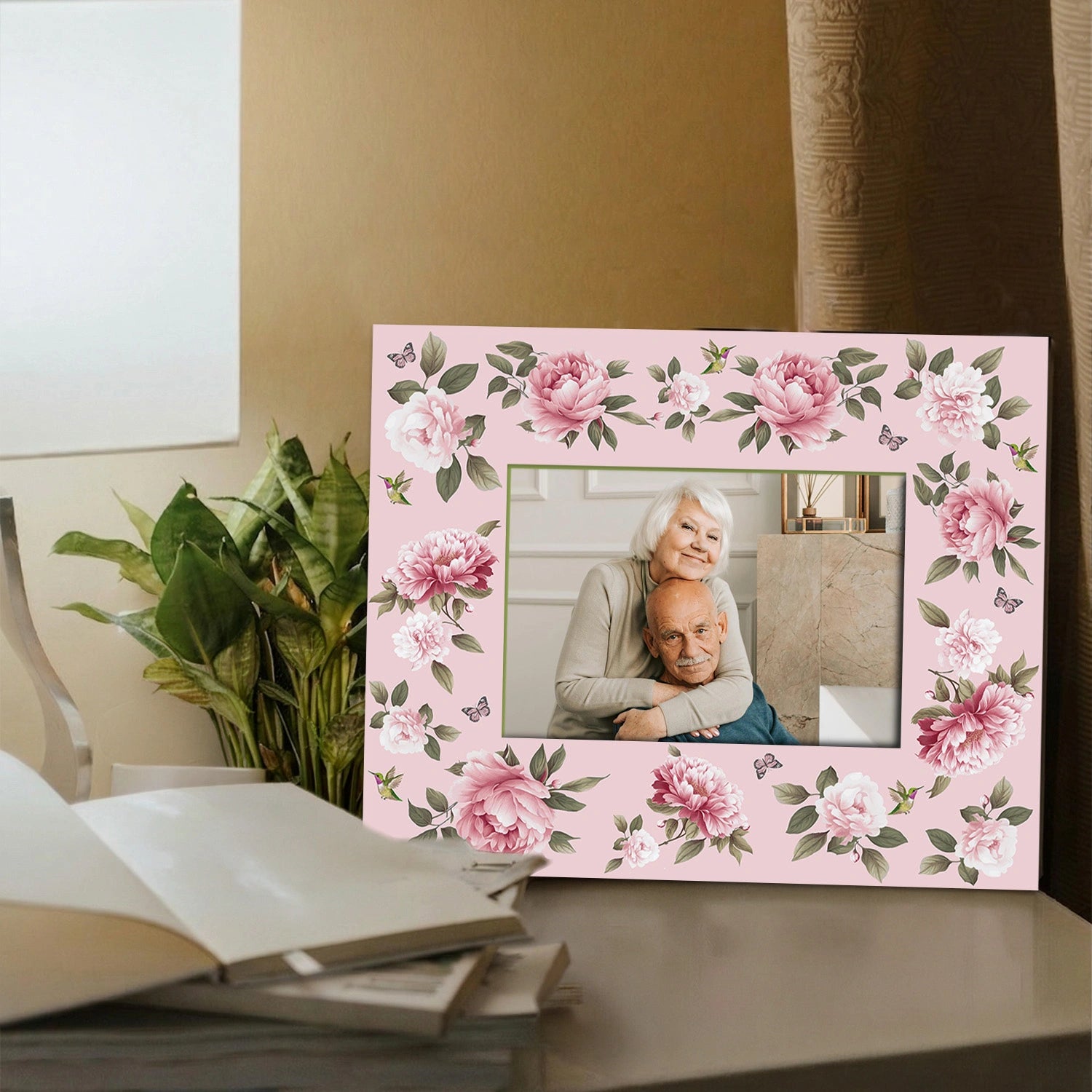 Pink Peonies Photo Frames 11" x 9"