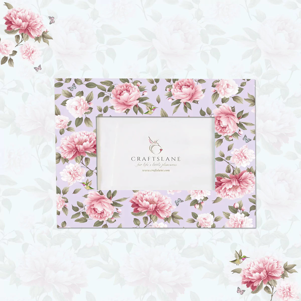 Pink Peonies Photo Frames 11" x 9"