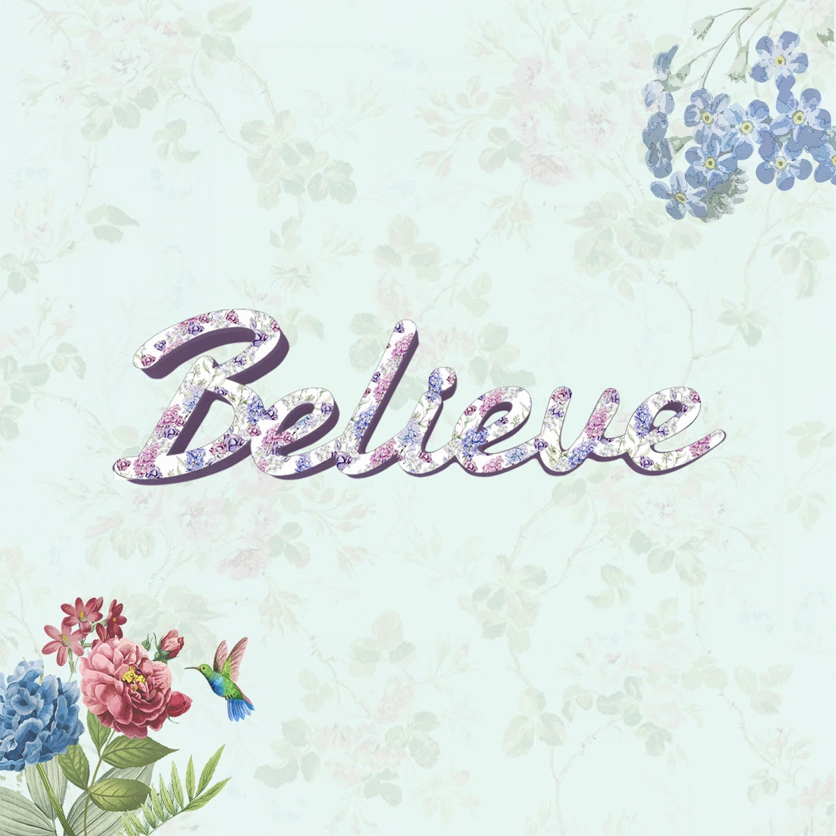 Chunky Words Wall or Table Décor | Believe