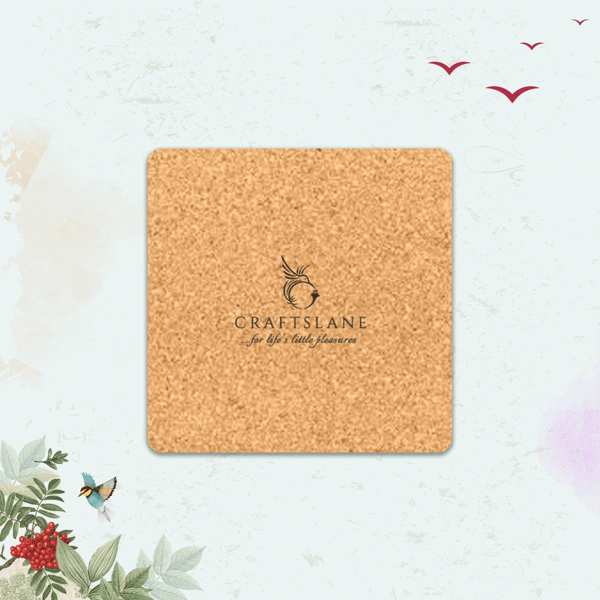 Birds in Paradise Coasters | Set of 6 with Stand