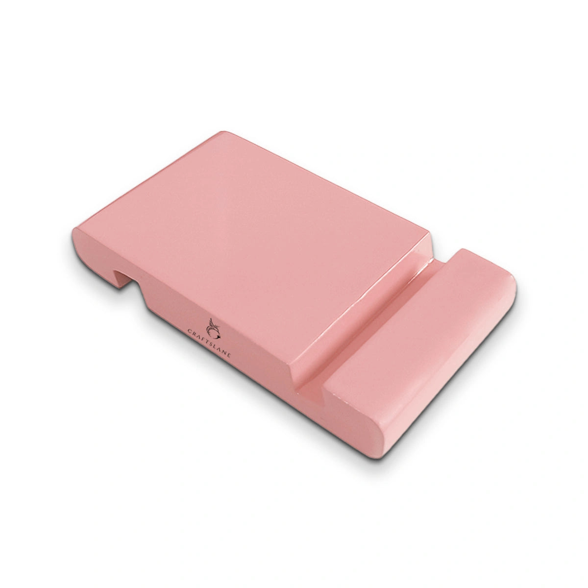 Baby Pink Colorful Handcrafted Wooden Desktop Mobile Stands