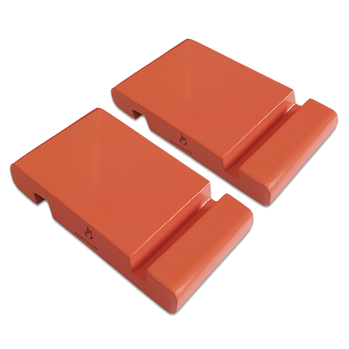 Salmon Colorful Handcrafted Wooden Desktop Mobile Stands