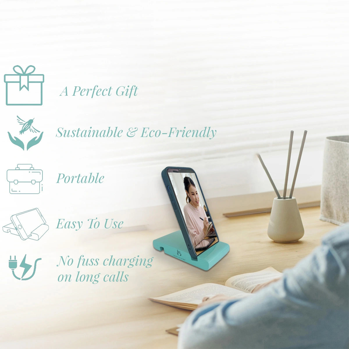 Tiffany Colorful Handcrafted Wooden Desktop Mobile Stands