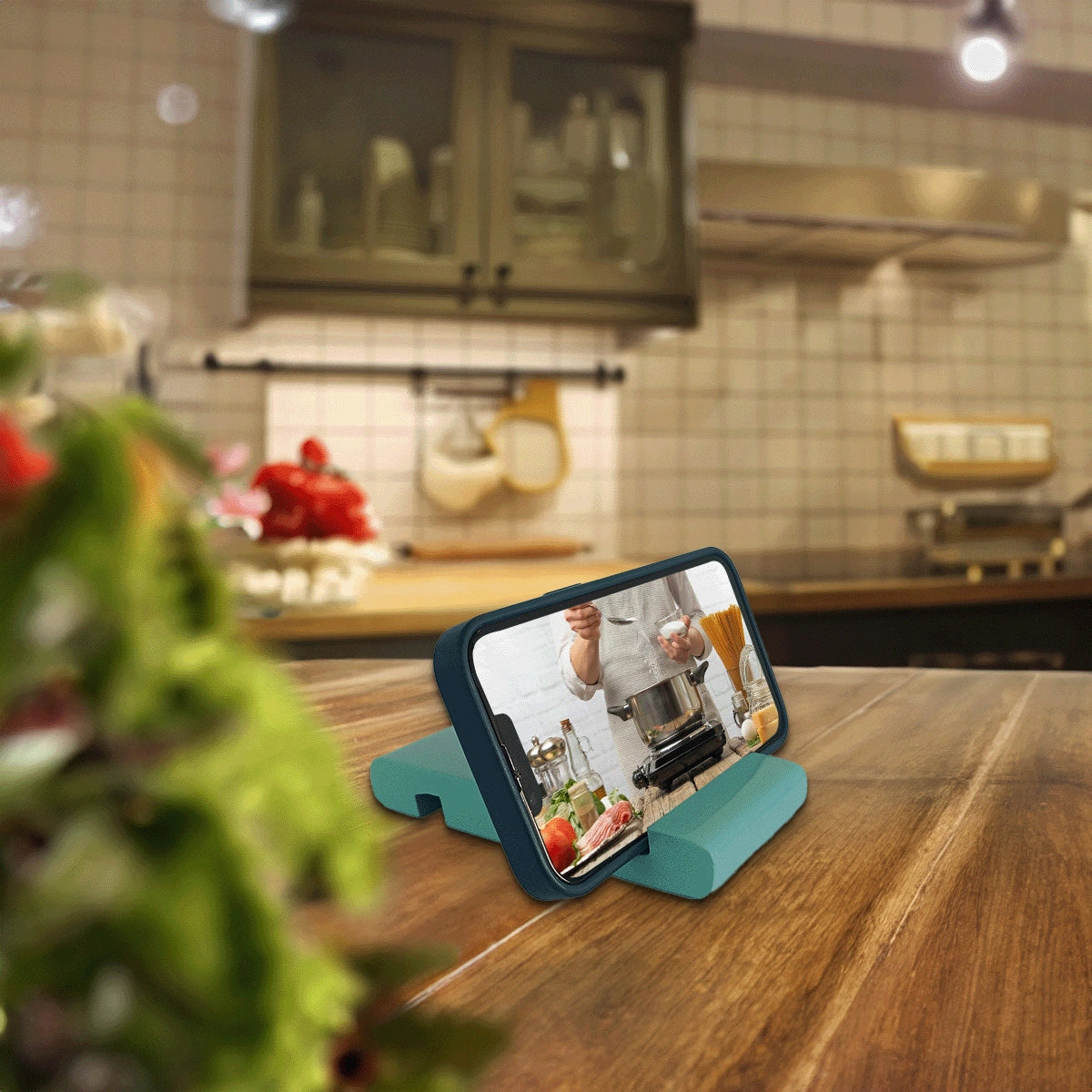 Tiffany Colorful Handcrafted Wooden Desktop Mobile Stands