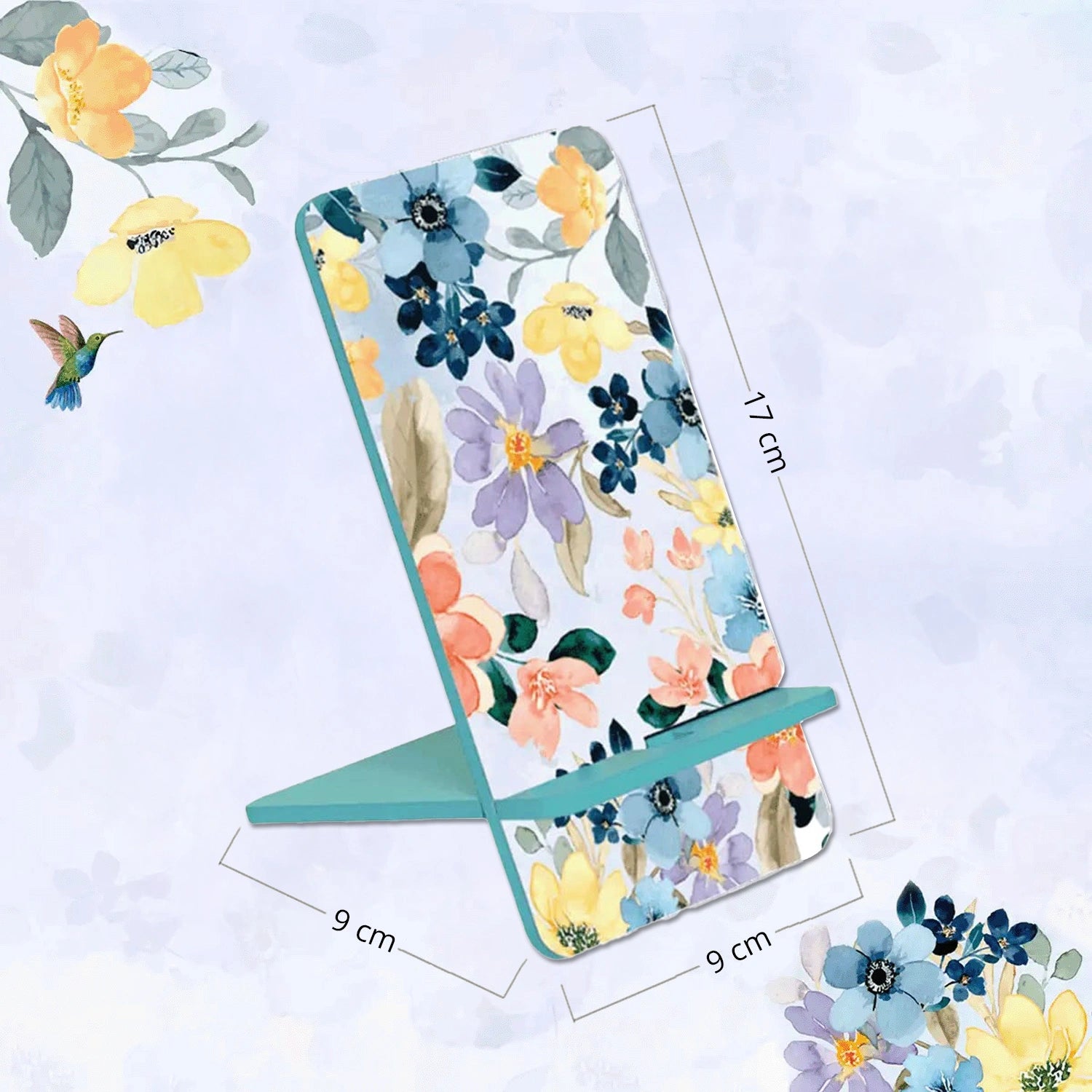 Summer Flowers Interlocking Cell Phone Stands for Desk