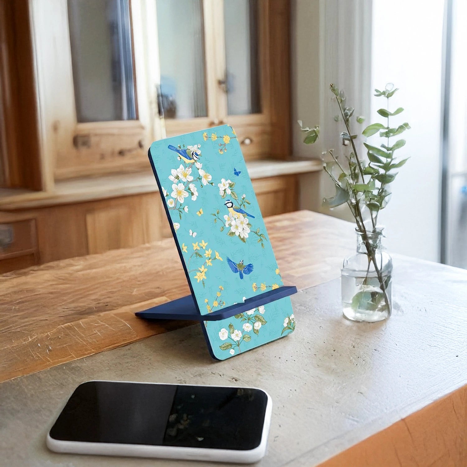 Birds in Paradise Interlocking Cell Phone Stands for Desk