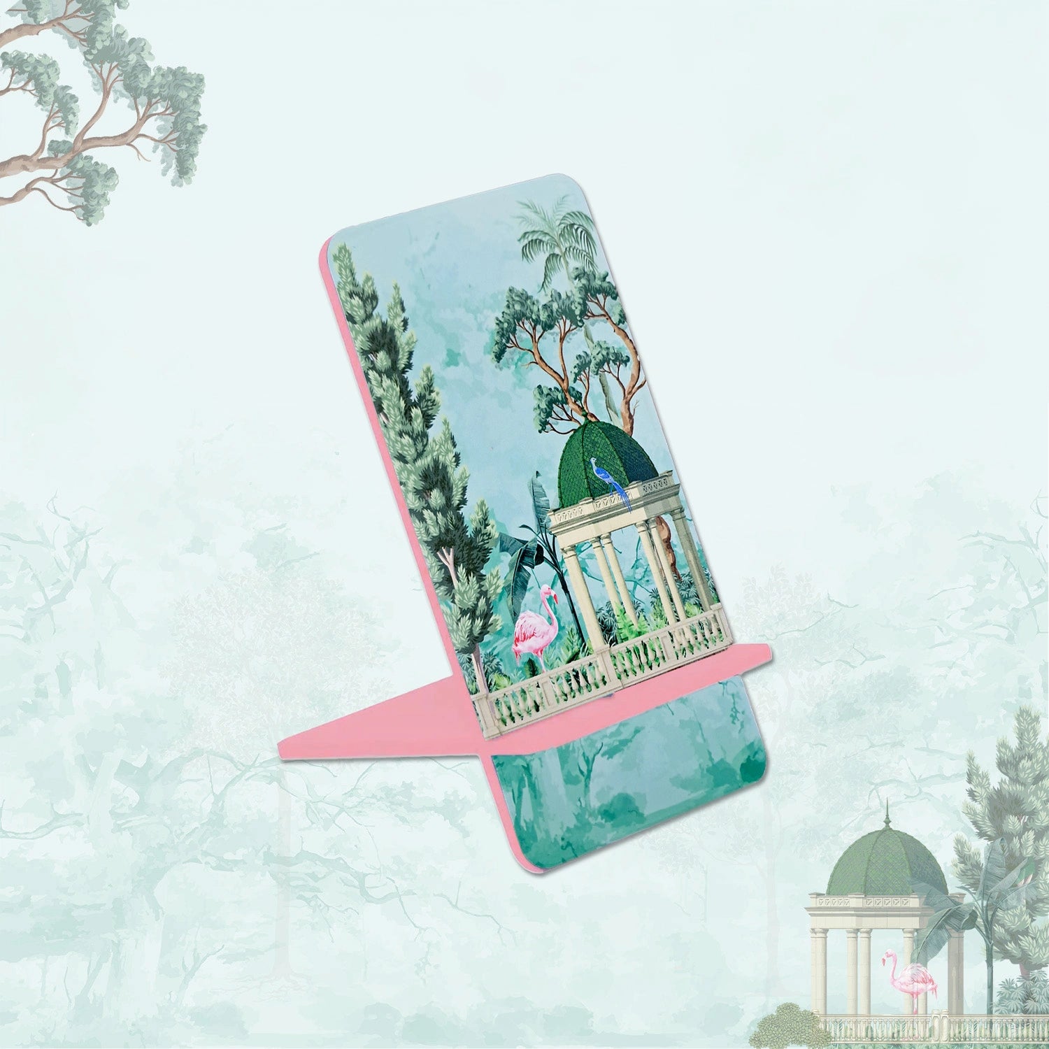 Flamingo Whisper Interlocking Cell Phone Stand for Desk