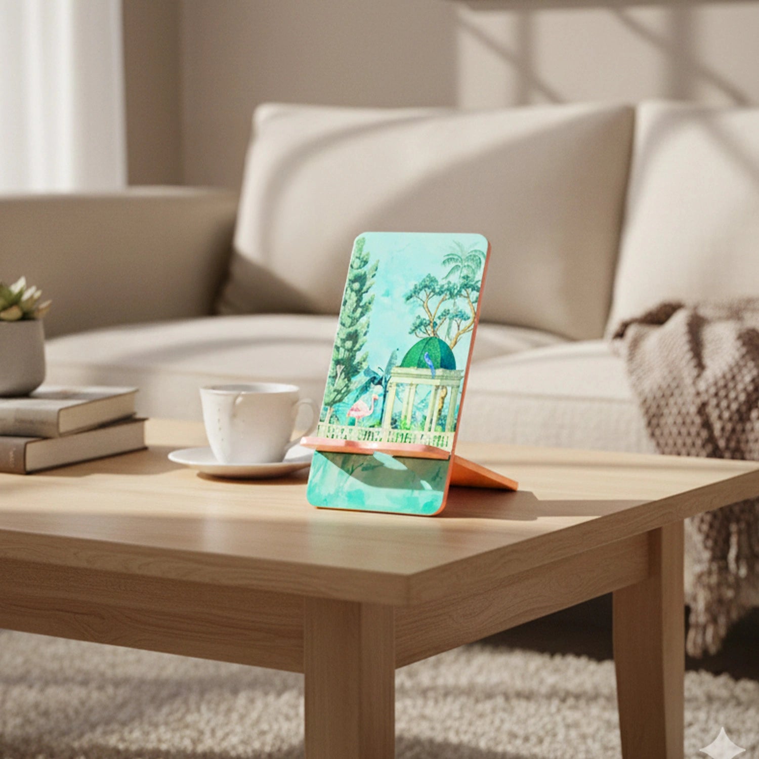 Flamingo Whisper Interlocking Cell Phone Stand for Desk
