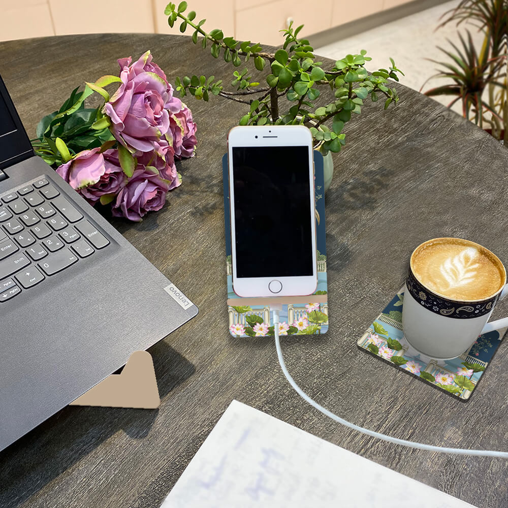 Hans Mahal Interlocking Cell Phone Stands for Desk