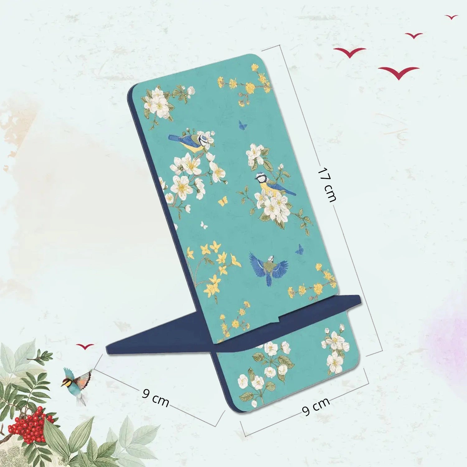 Birds in Paradise Interlocking Cell Phone Stands for Desk