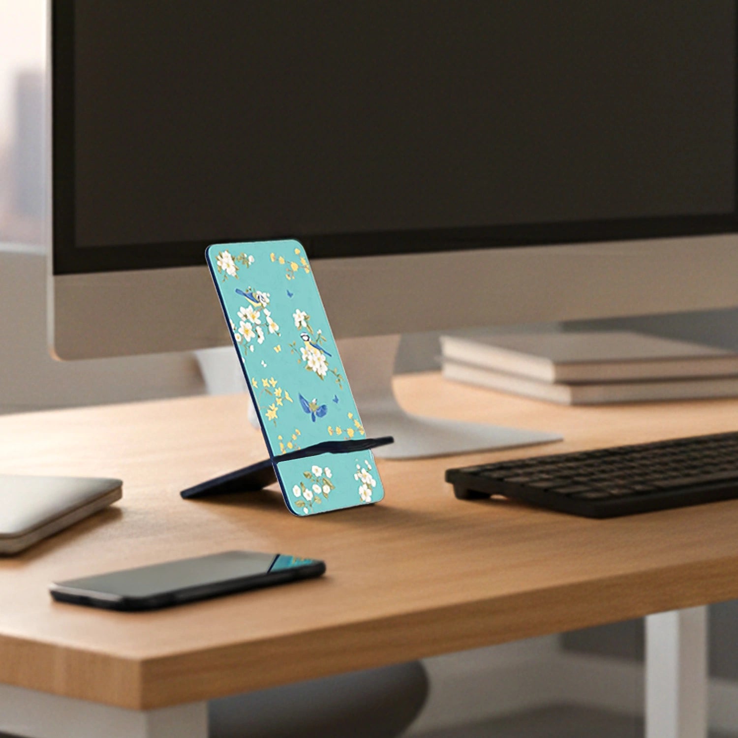 Birds in Paradise Interlocking Cell Phone Stands for Desk