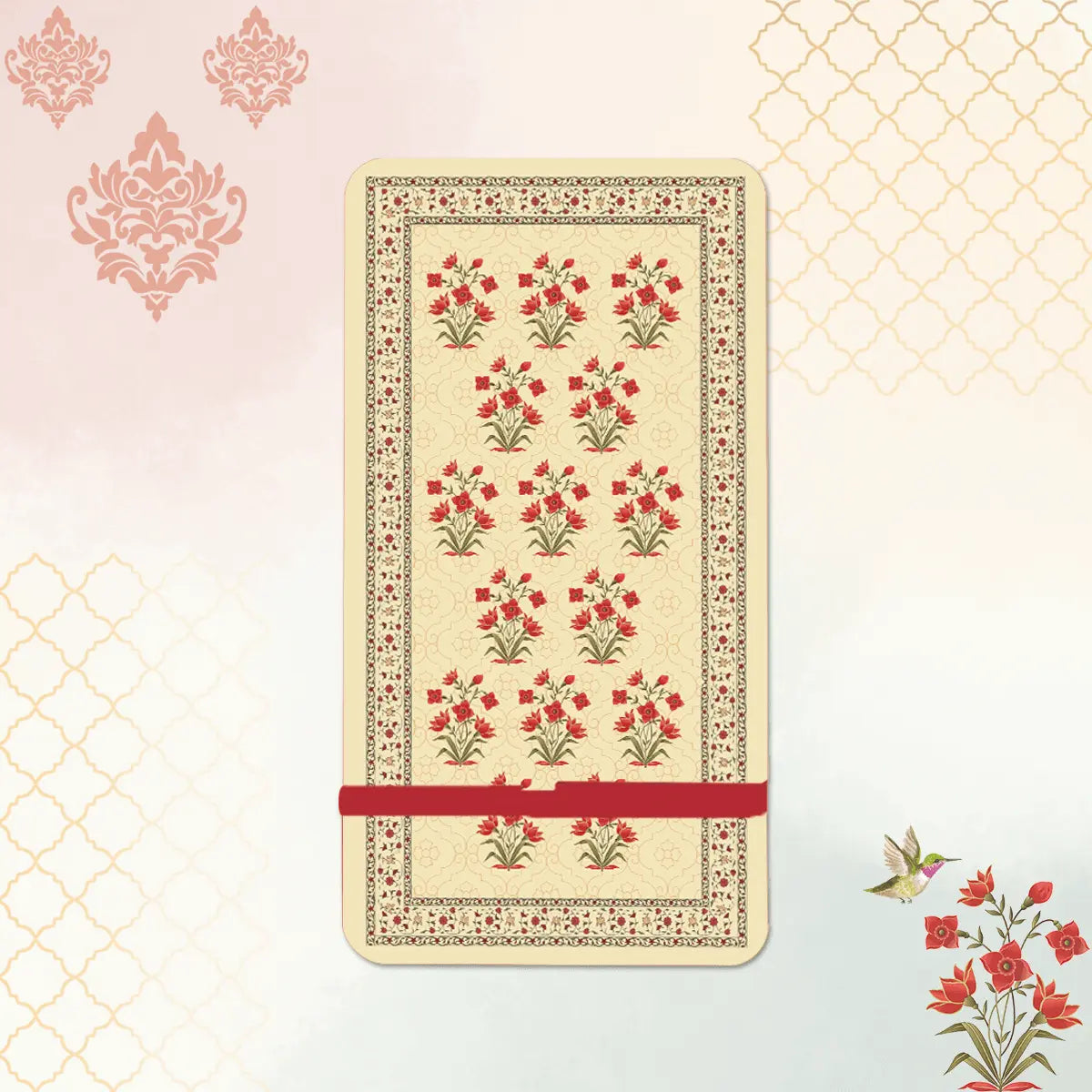 Mughal Flowers Interlocking Cell Phone Stands for Desk