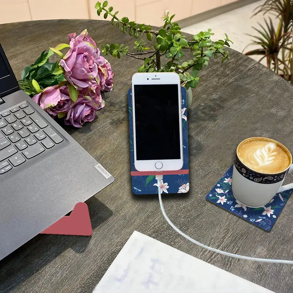 Lily in the Valley Interlocking Cell Phone Stands for Desk