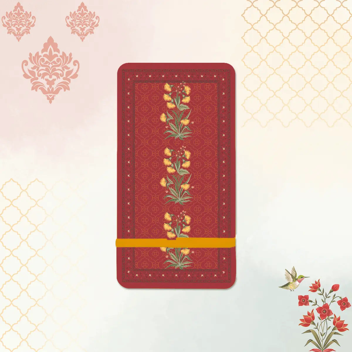 Mughal Flowers Interlocking Cell Phone Stands for Desk