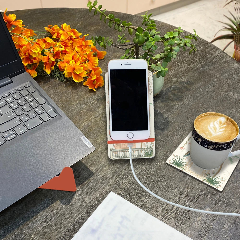 Mughal Gardens Interlocking Cell Phone Stands for Desk